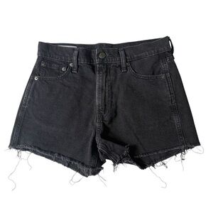 GAP High-Rise Cheeky Denim Jorts Black 27 (4R) 3” Inseam